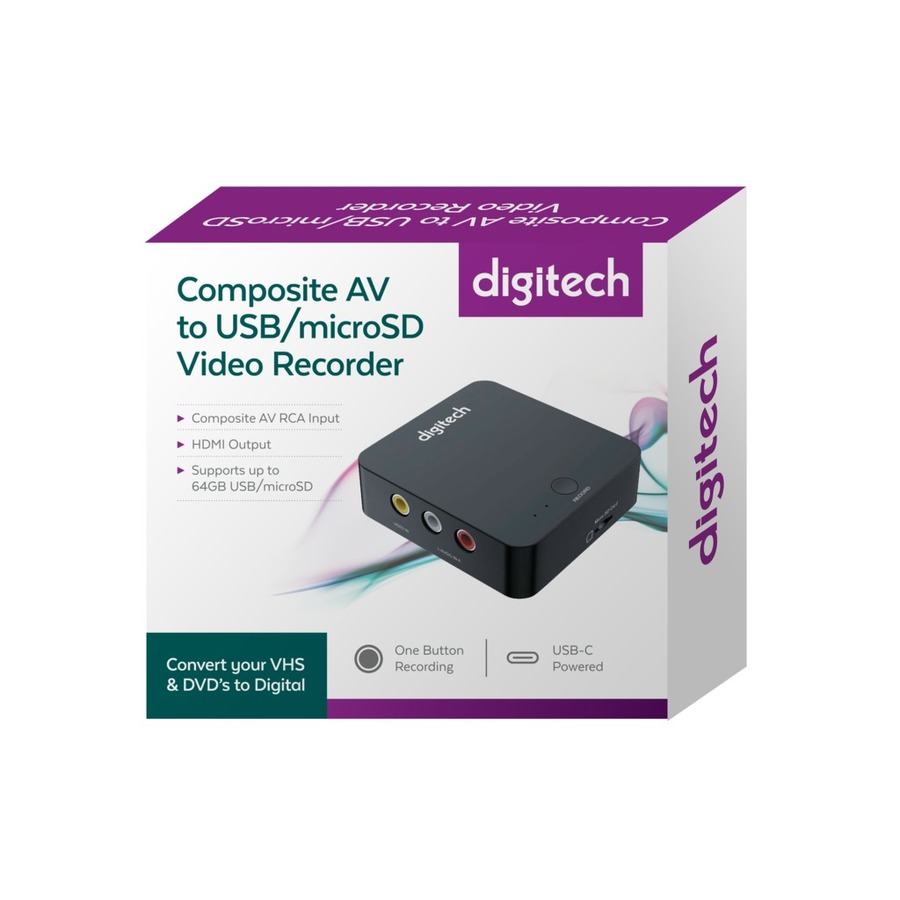 Composite AV to USBmicroSD Video Recorder