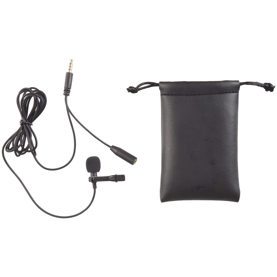 Stereo Lapel Microphone with Headphone Outlet