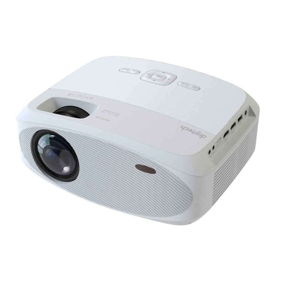 1080p Projector with HDMI, USB, SD + AV Inputs with Built-in Speakers