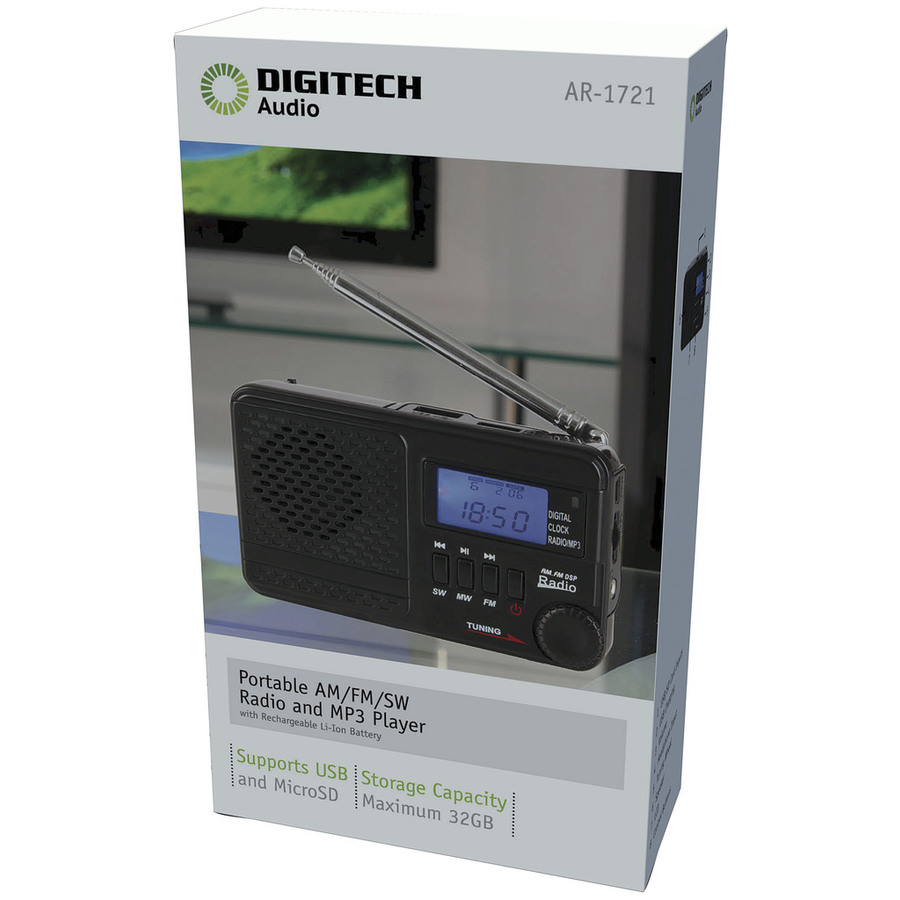 AMFMSW Rechargeable Radio with MP3