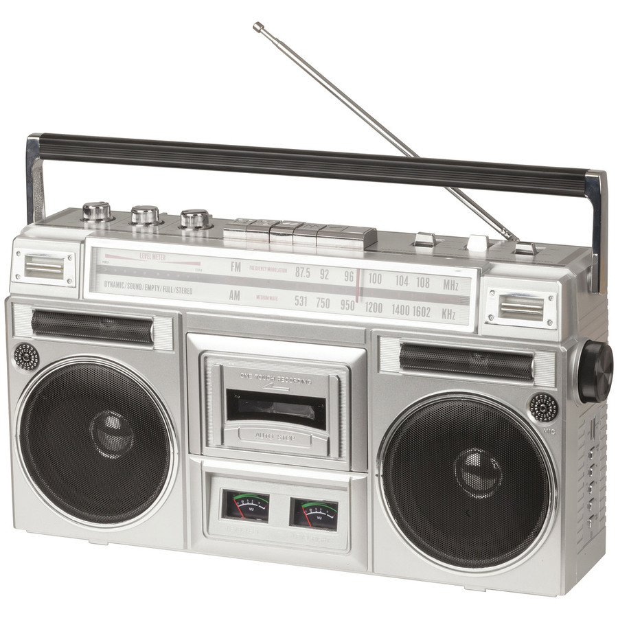 Ghetto Blaster with Bluetooth®, Cassette Player and Radio