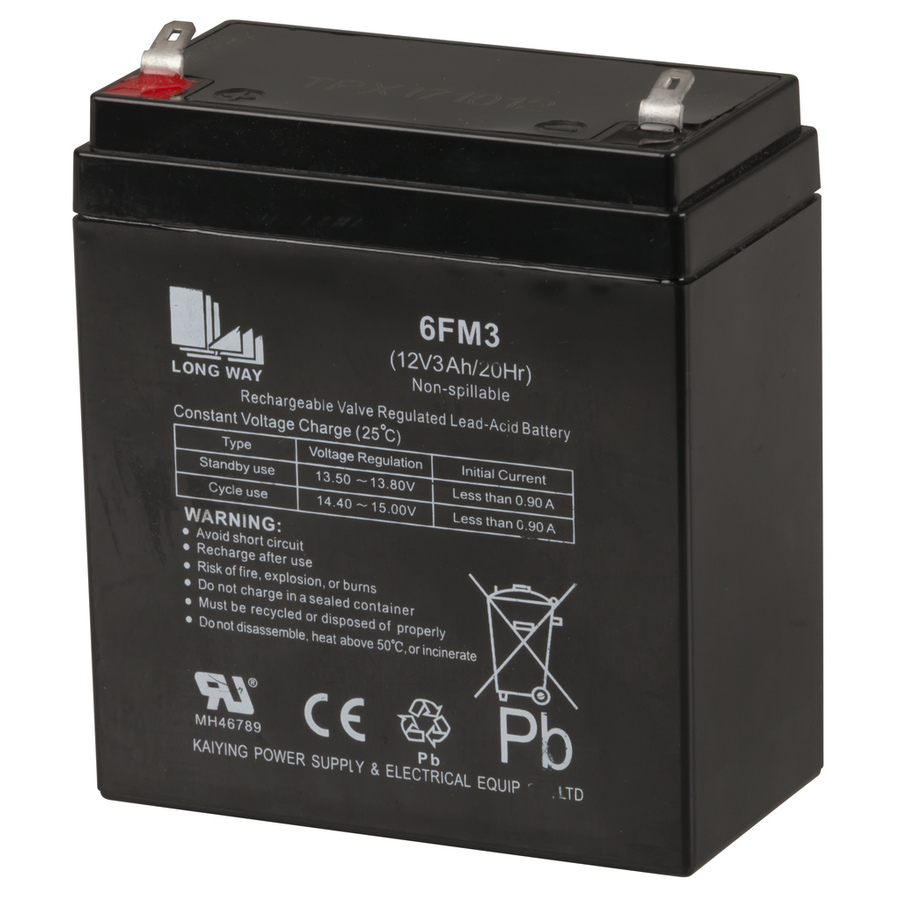 Spare 12V 3Ah SLA Battery to suit AM4095 CS2497