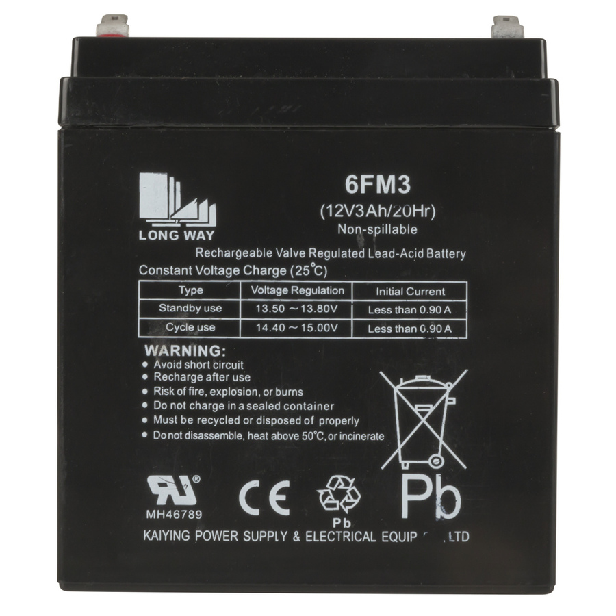 Spare 12V 3Ah SLA Battery to suit AM4095 CS2497