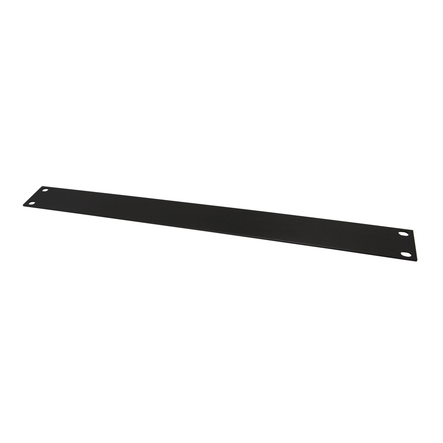 ALuminium 44mm (1U) Rack Cabinet Panel - Black Finish