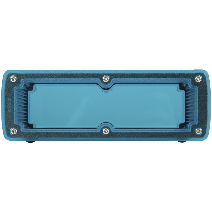 Blue Aluminium Enclosure with Clear Ends