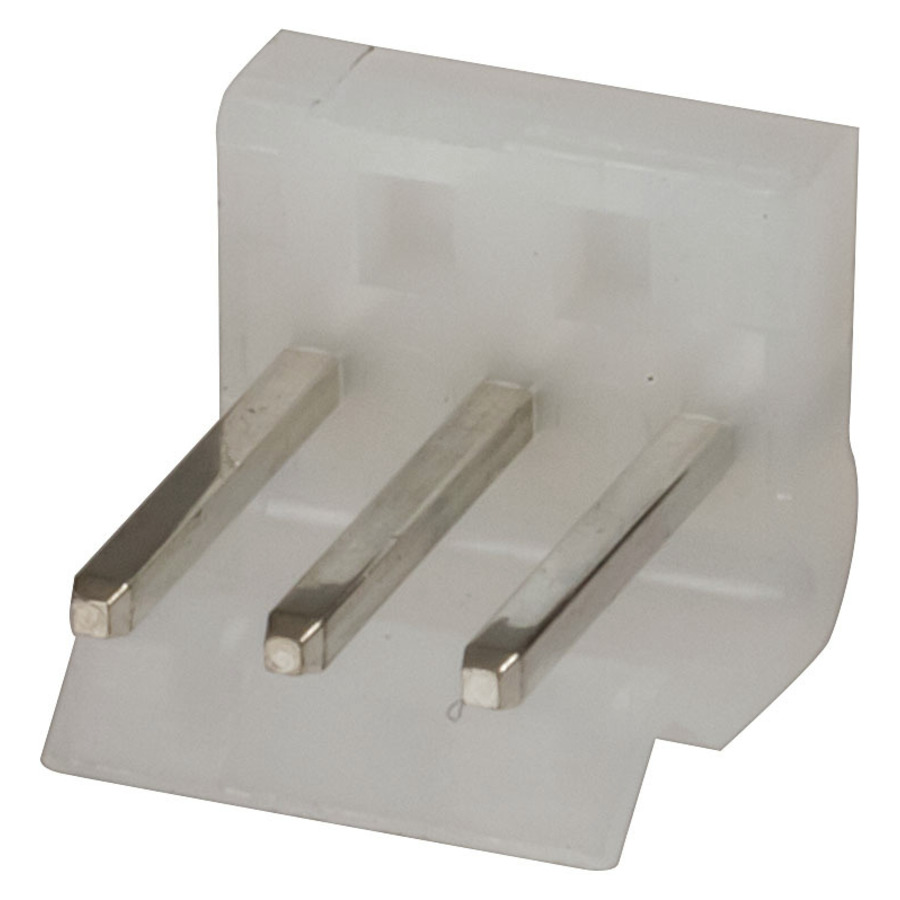 3 Pin 0.156 Straight Locking Header with crimp pins - 3.96 pitch