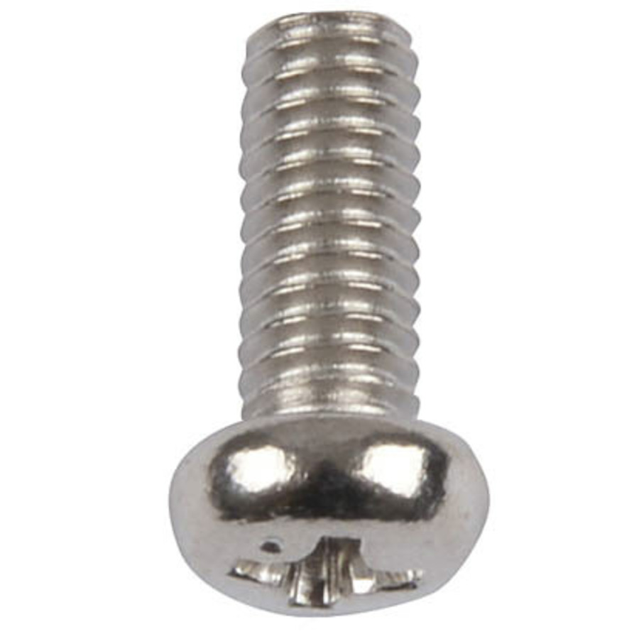 10mm xM4 Round Phillips Head Steel Screw -Pk.200