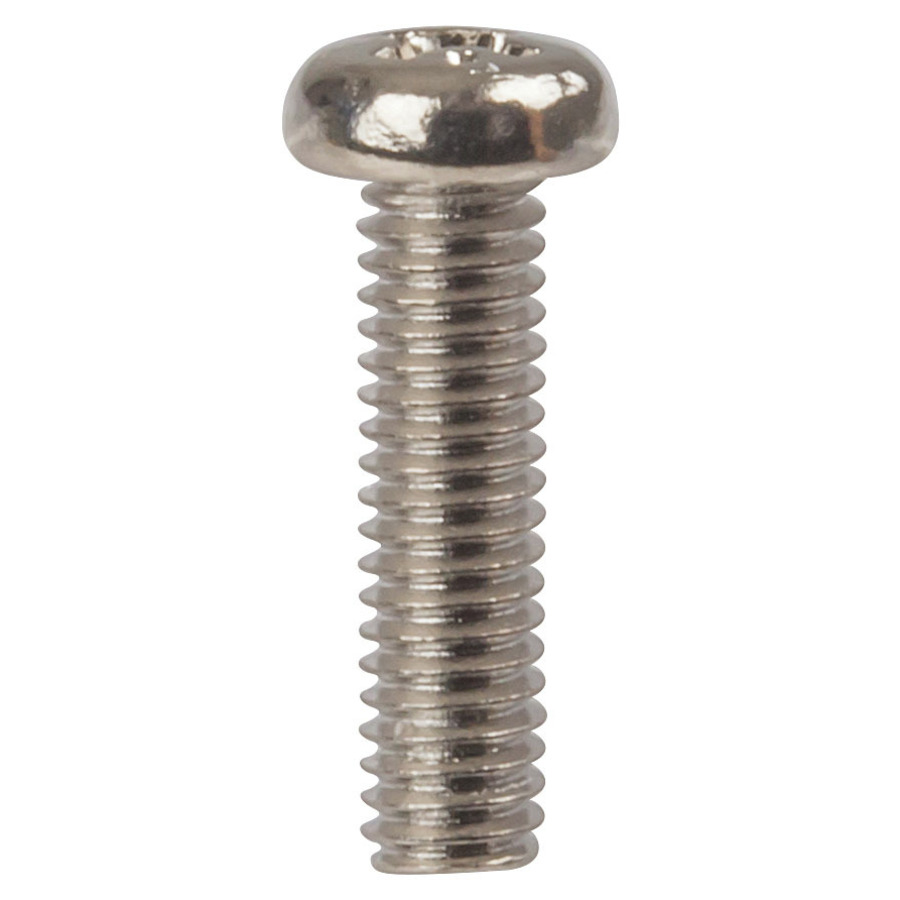 15mm x M4 Round Phillips Head Steel Screws - Pk.25