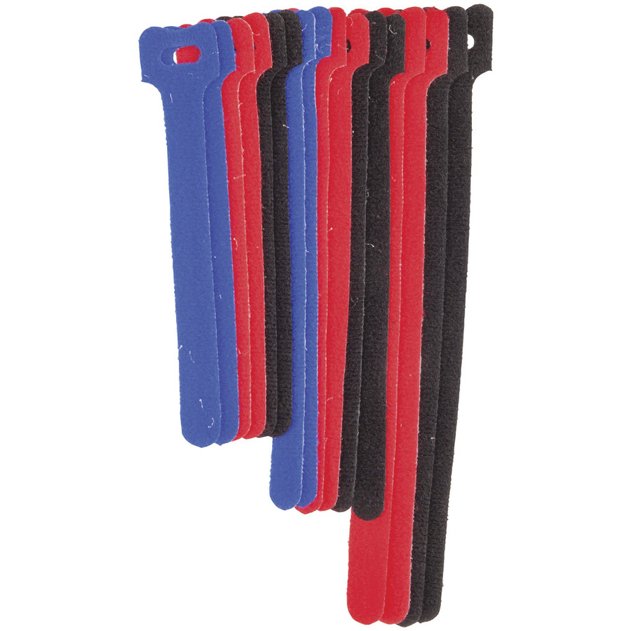 Mixed Hook and Loop Cable Ties Pk16