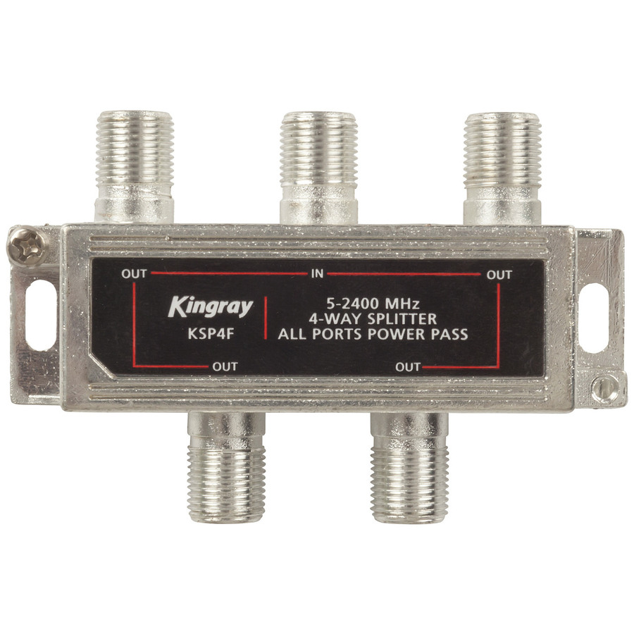 Kingray 4-Way Foxtel® Approved Splitter