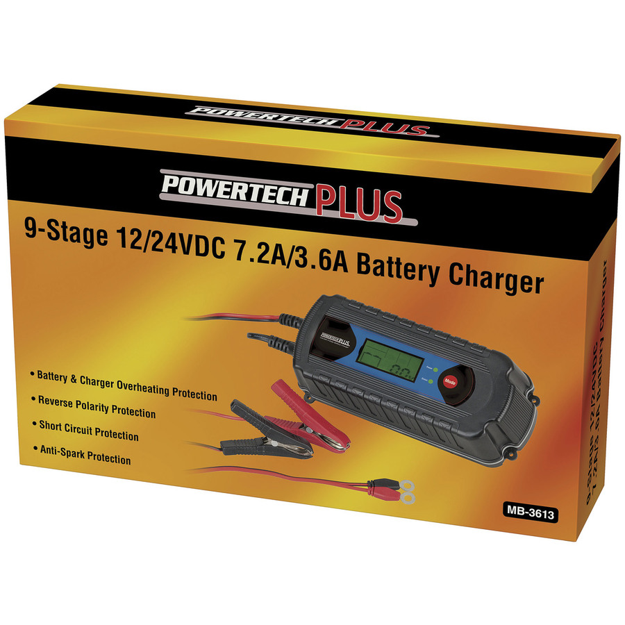 12V-7.2A24V-3.6A 9 State Charger