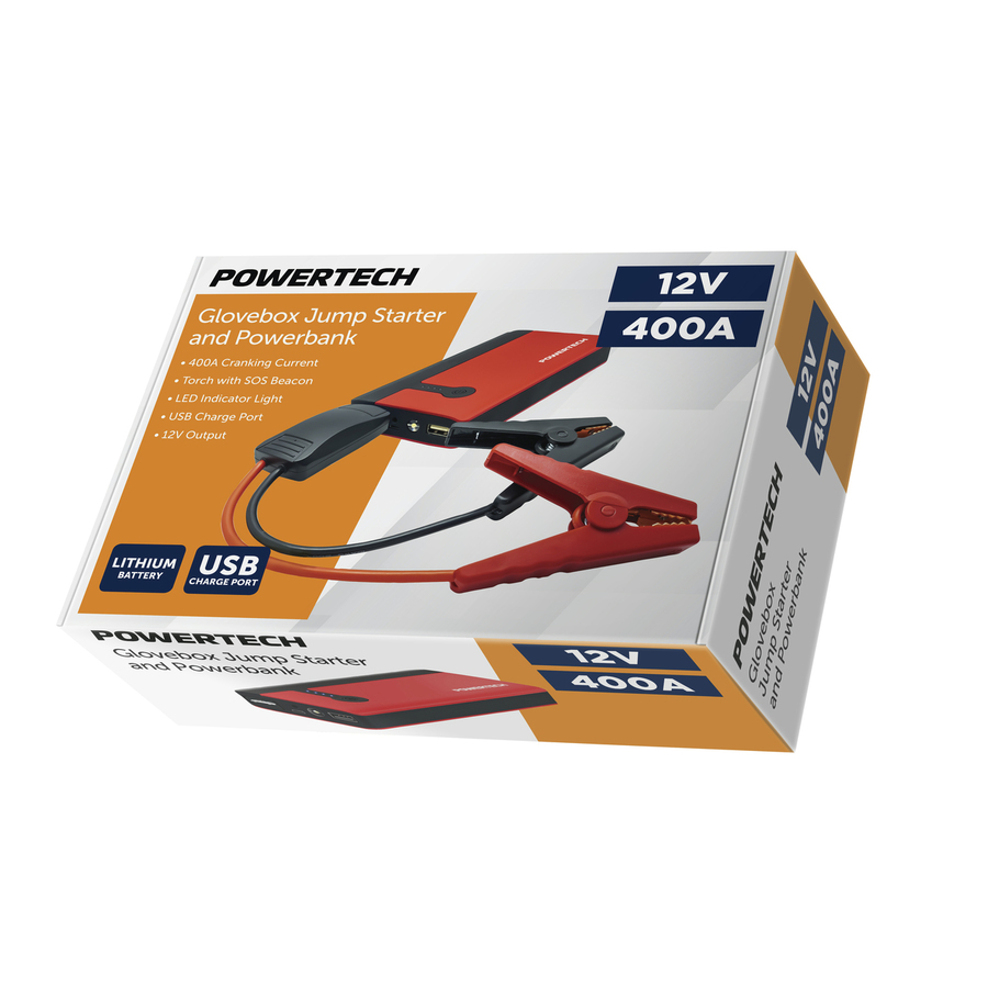 12V 400A Glovebox Jump Starter and Powerbank