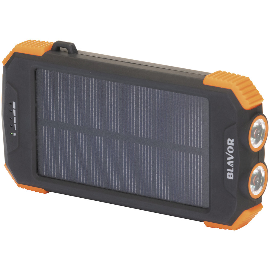 10,000mAh Weatherproof Power Bank with Wireless QI & Solar Recharging