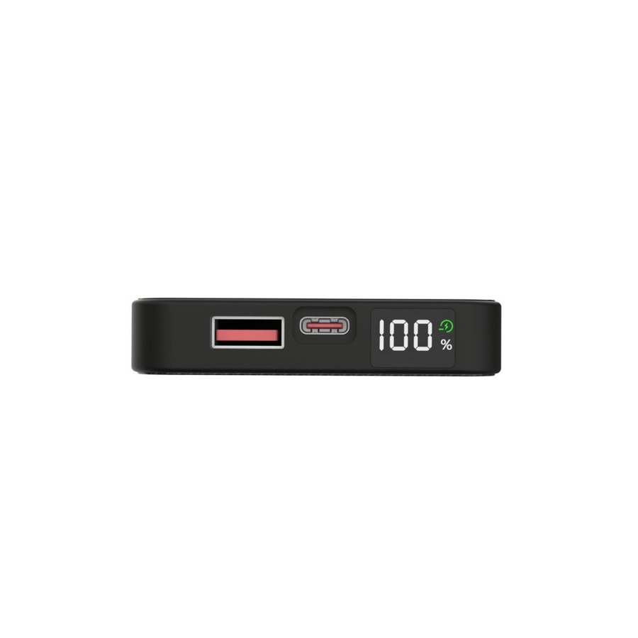 10,000mAh Power Bank with USB + Wireless Magnetic Charger