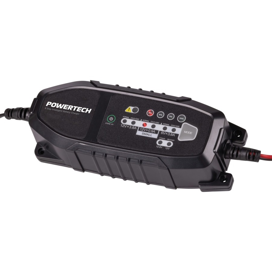 612VDC 3.8A 8-Step Intelligent Lead Acid and Lithium Battery Charger