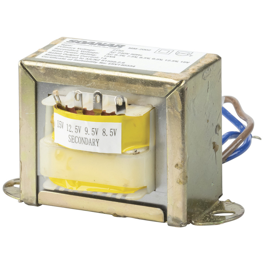 6.3-15V, 15VA, 1A Multi-Tapped - Type 2155