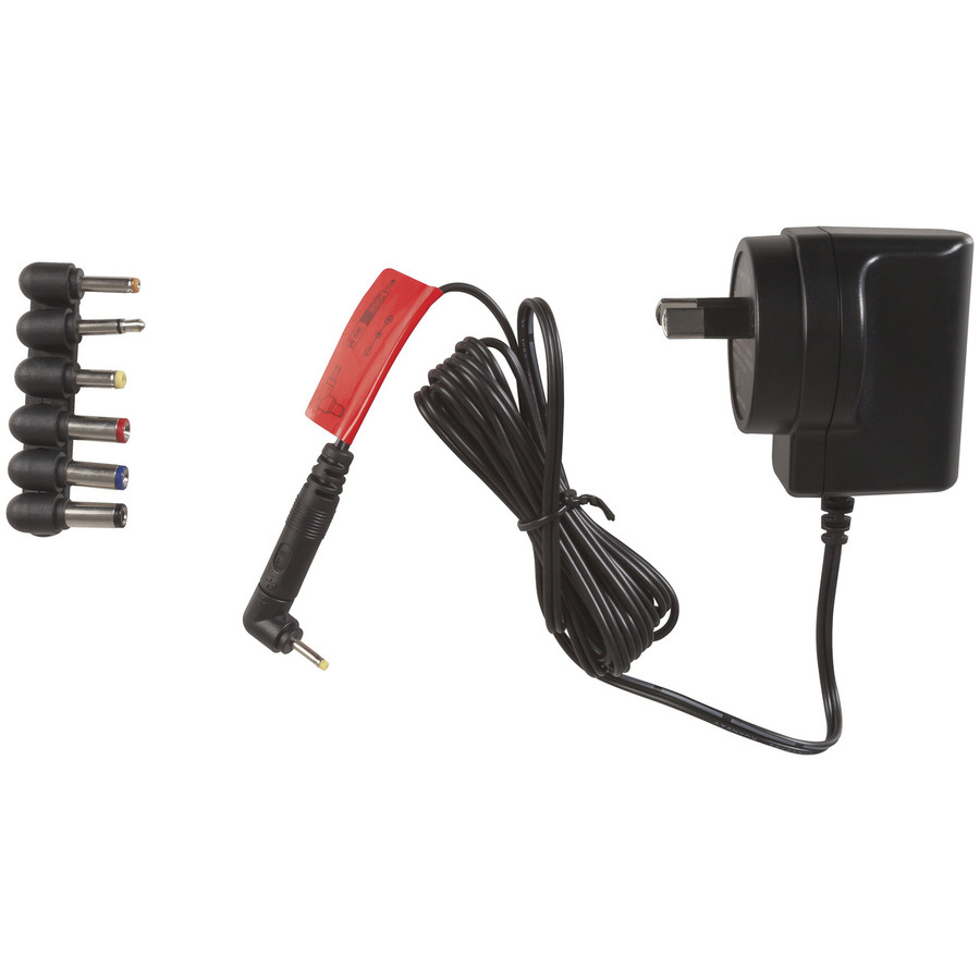 12V DC 400mA Ultra-Slim Power Supply 7DC Plugs