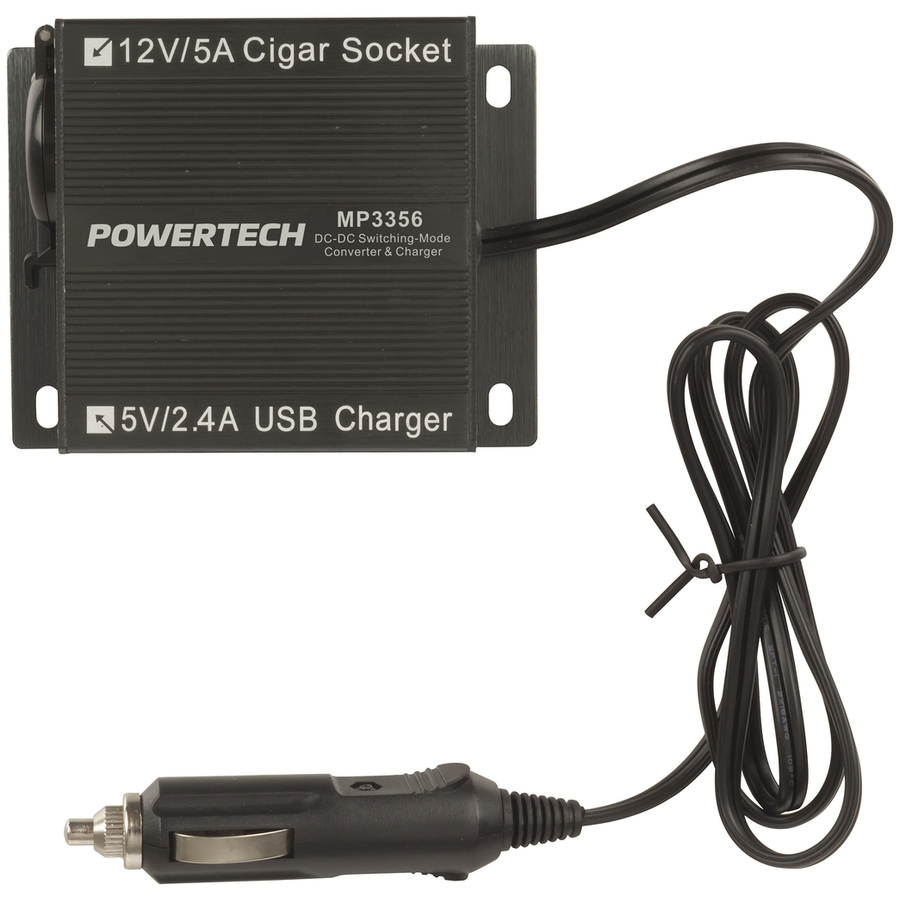 24V to 12V DC-DC Converter 5A with USB Charge
