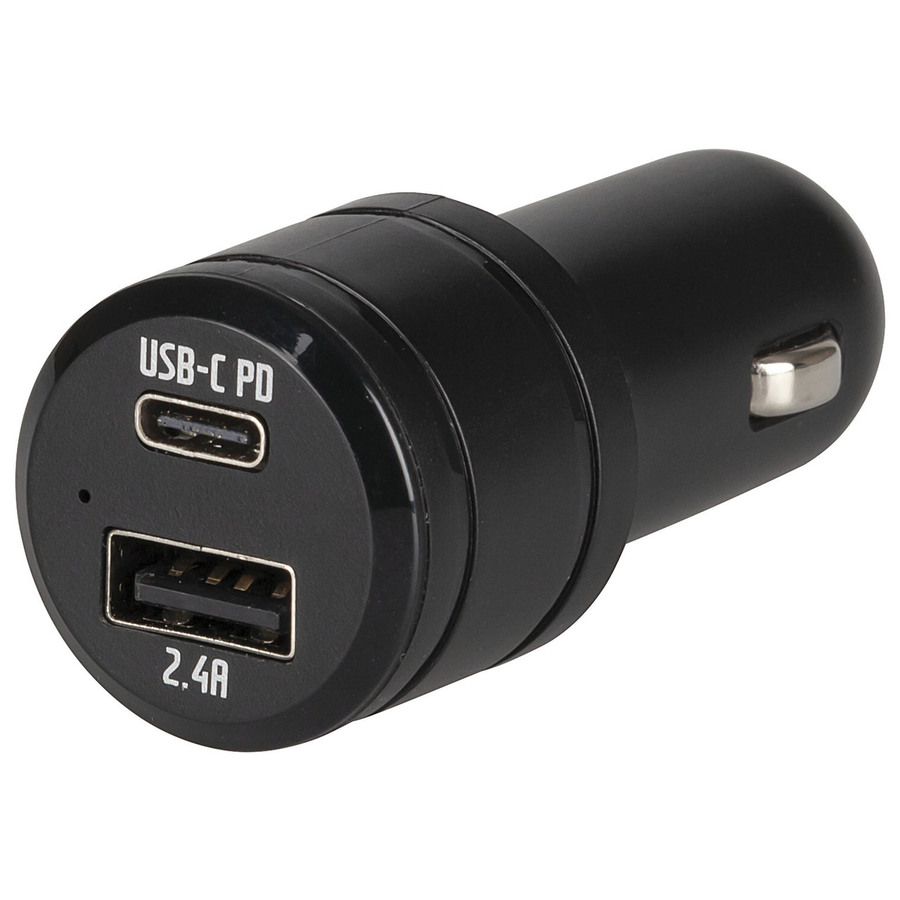 32W USB A + Type-C Car Cigarette Lighter Adaptor 