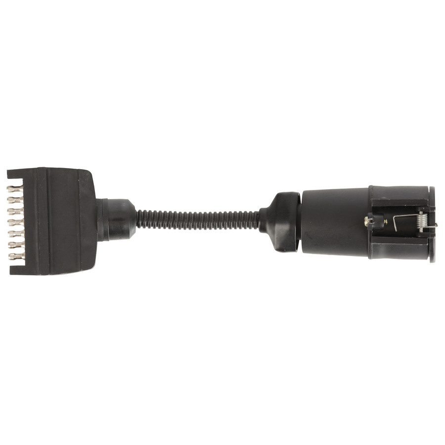 Trailer Adaptor - 7 Pin Flat Plug to 7 Pin Large Round Socket
