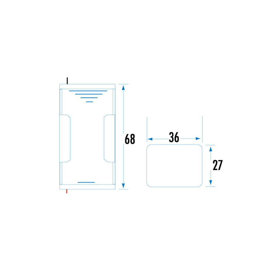 1 x D Cell Battery Holder