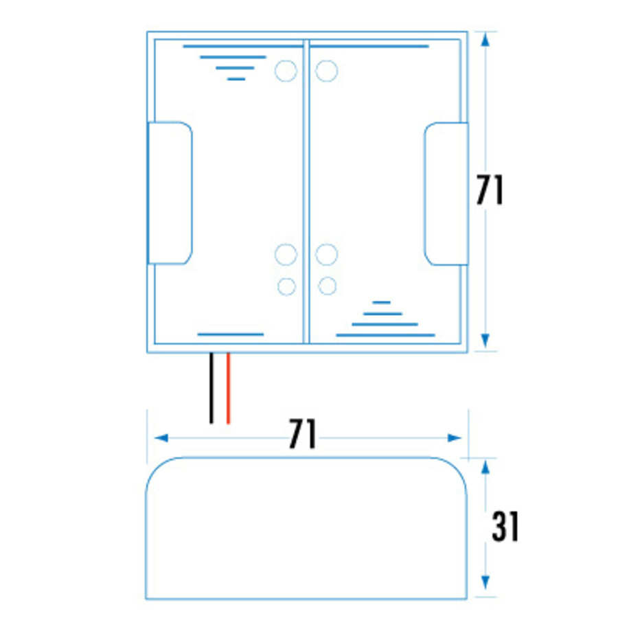 2 X D CELL SIDE BY SIDE Battery Holder