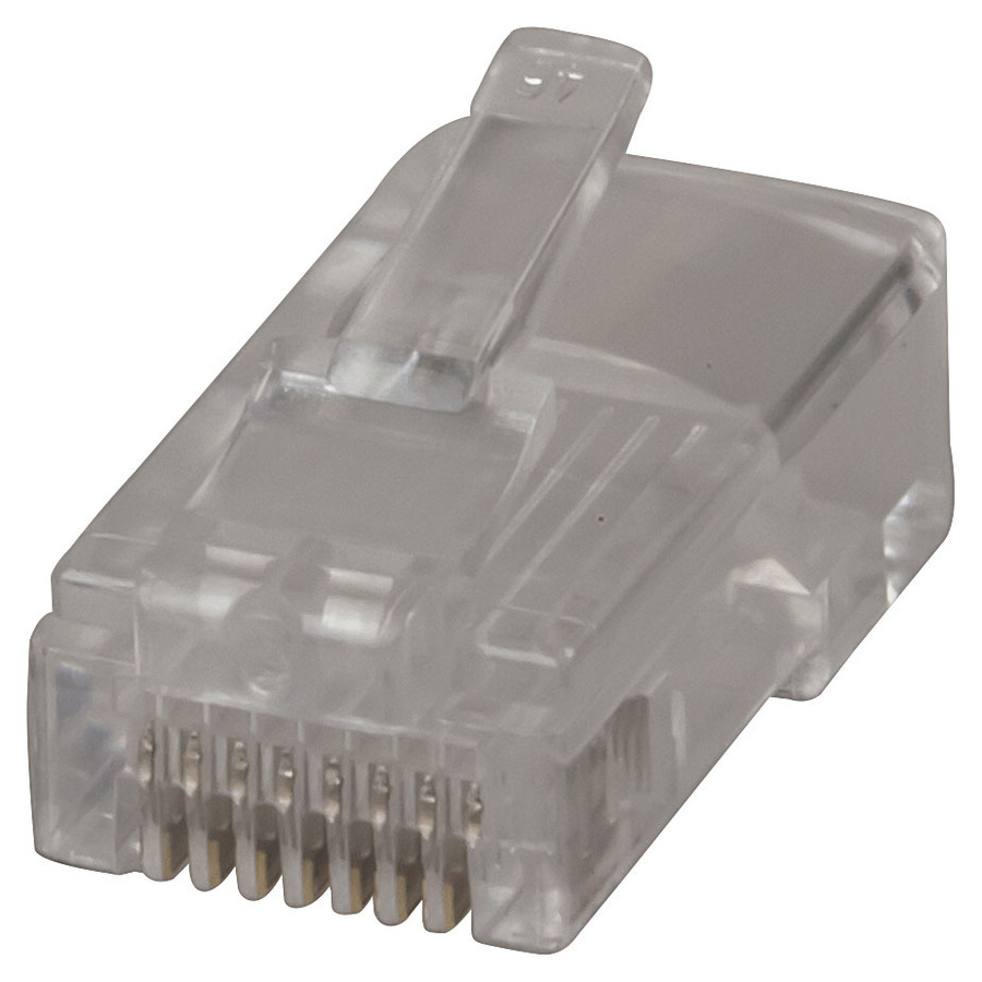 8 Pin US Type Telephone Plug For Solid Core Cable 
