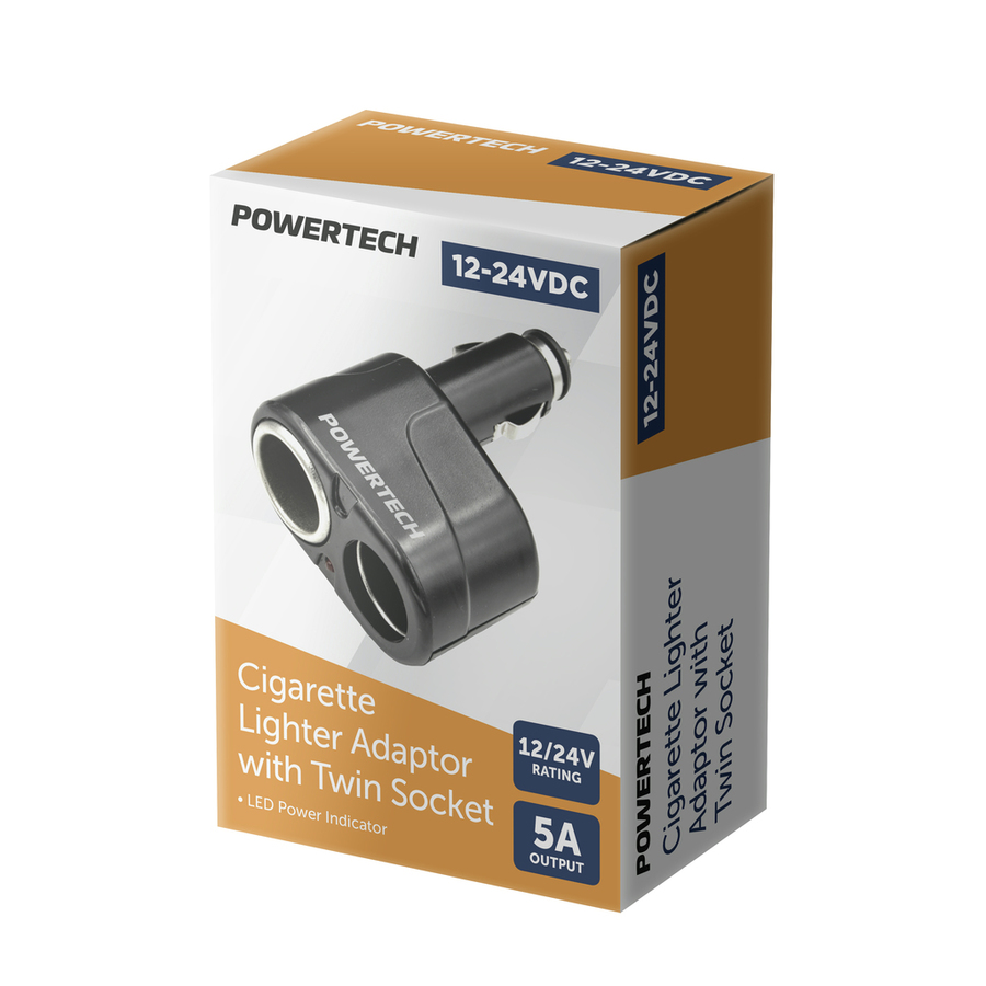 Cigarette Lighter Adaptor with Twin Socket