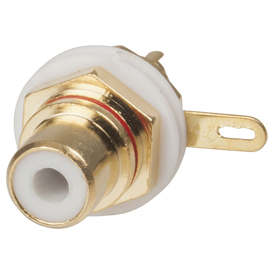 Red HIGH QUALITY RCA Gold INSULATED Socket