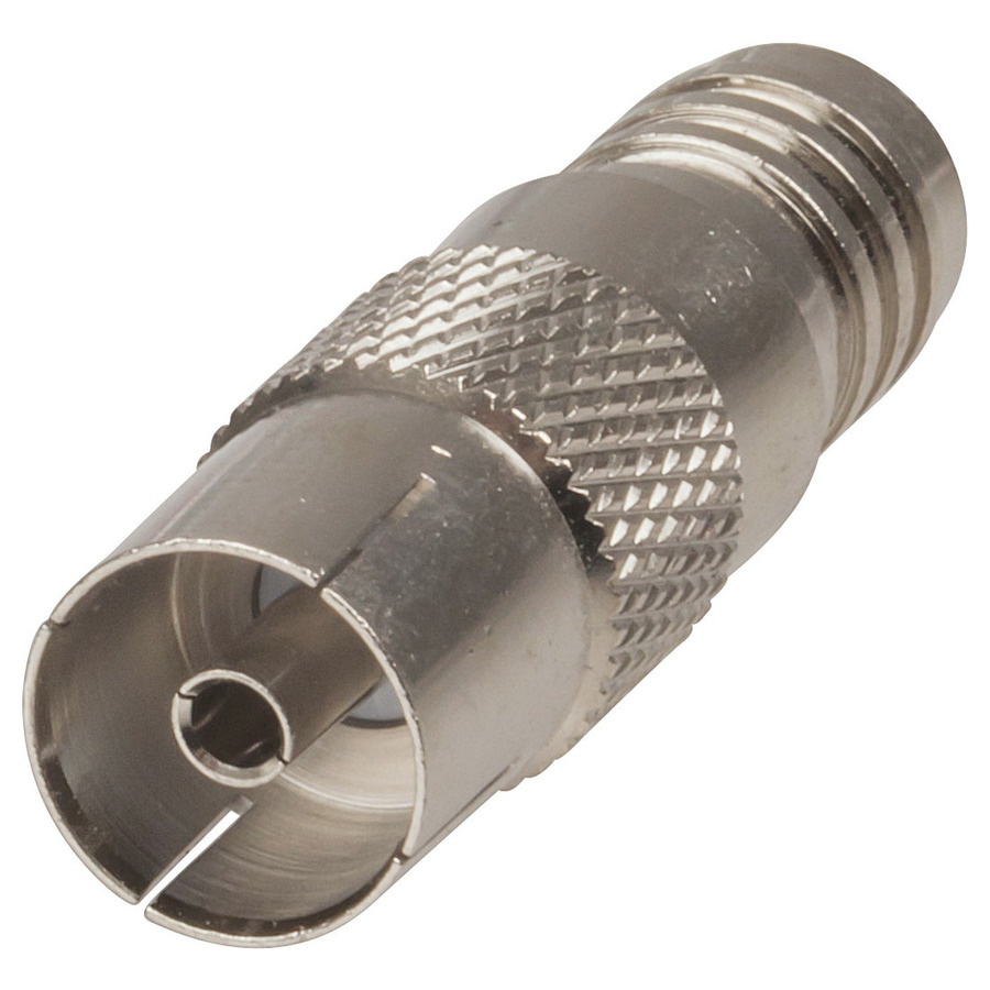 PAL TV Line Socket with Integral Crimp Ring & Centre Pin