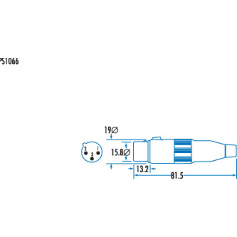 Amphenol 3 Pin Line Female Cannon type Connector 