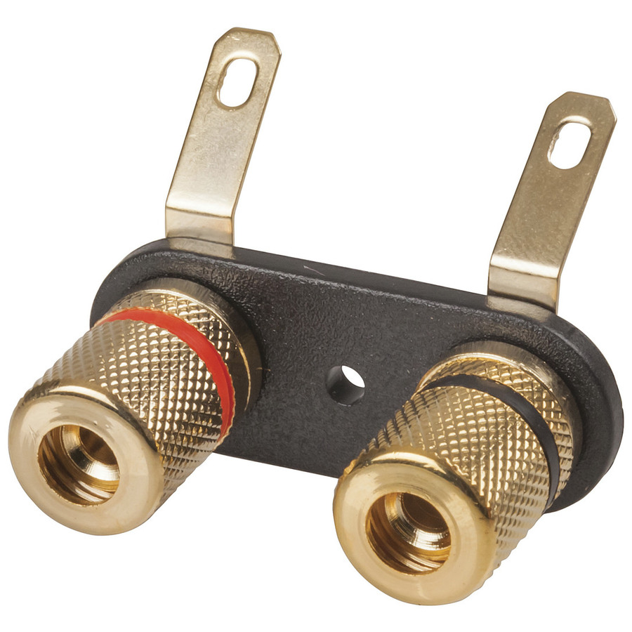 2 WAY Gold BANANA SCREW TERMINALS
