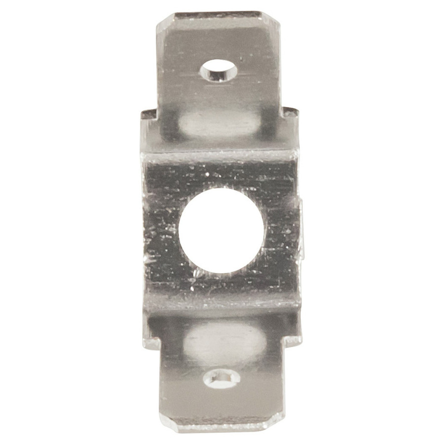 6.3mm Chassis Mount Double Spade Connectors - Pack of 8