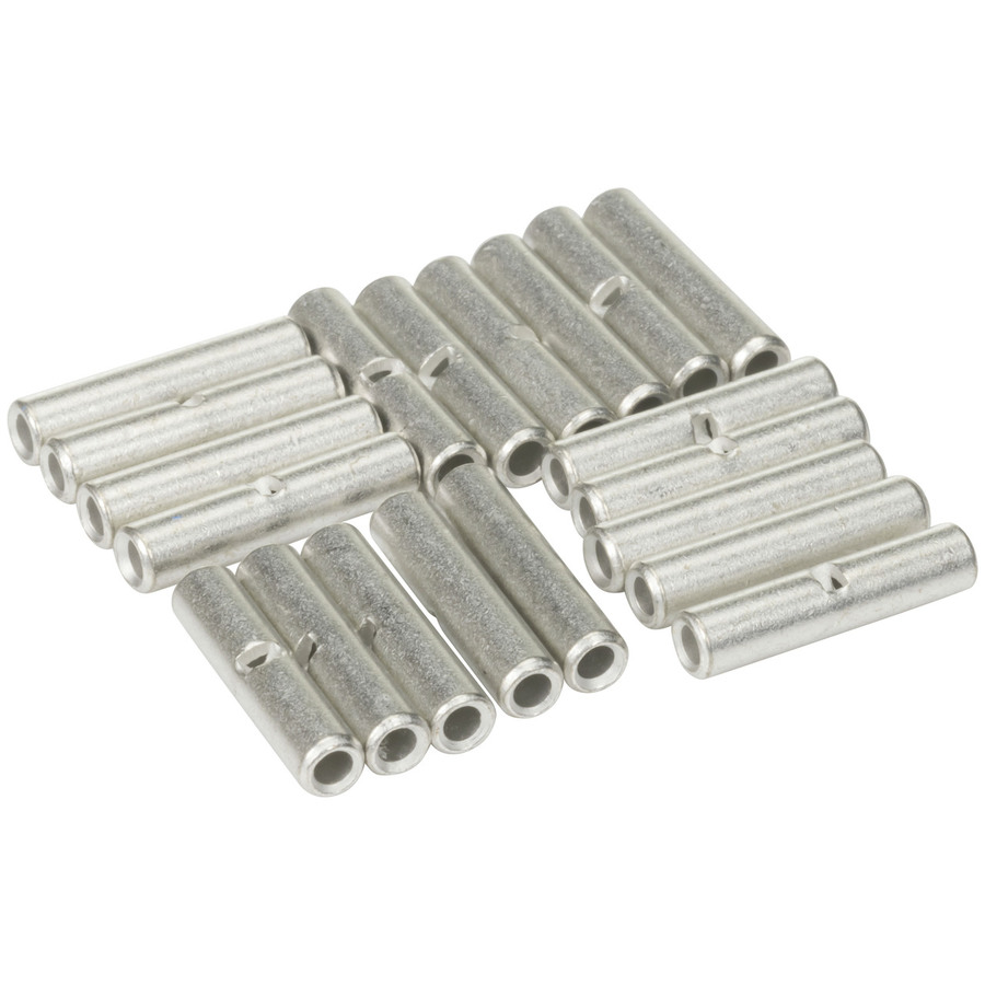 Non-Insulated Butt Terminal 22-16AWG - Pack of 20