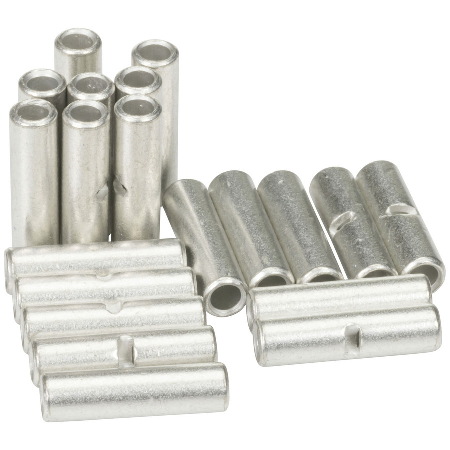 Non-Insulated Butt Terminal 16-14AWG - Pack of 20