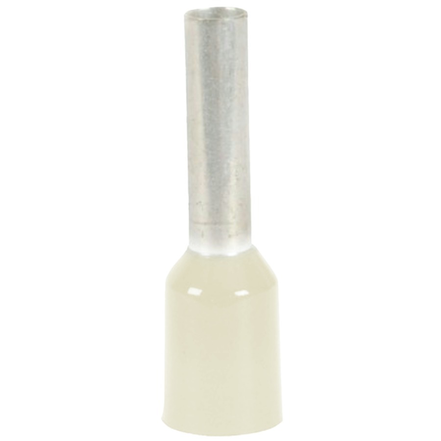 Ivory Ferrule Crimp Terminal (8AWG) - Pack of 5