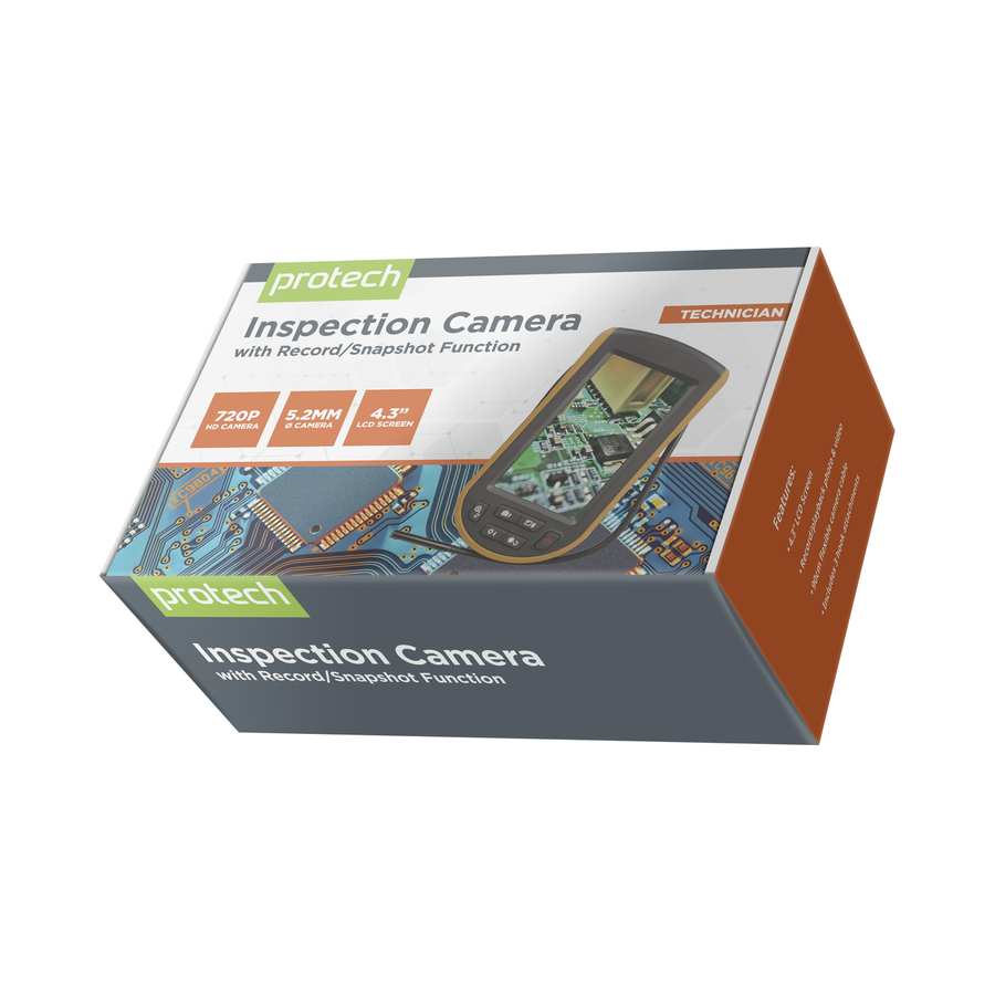 Inspection Camera with 4.3 Inch LCD and RecordSnapshot Function
