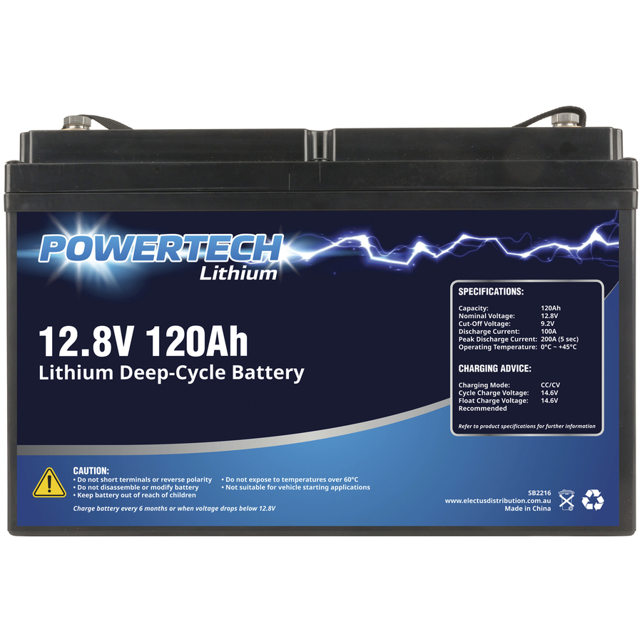 12.8V 120Ah Lithium Deep Cycle Battery