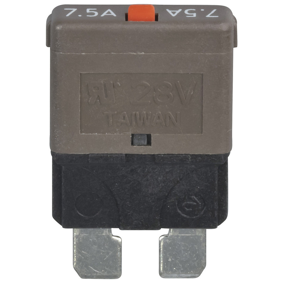 Standard Blade Circuit Breaker 7.5A - Manual Reset