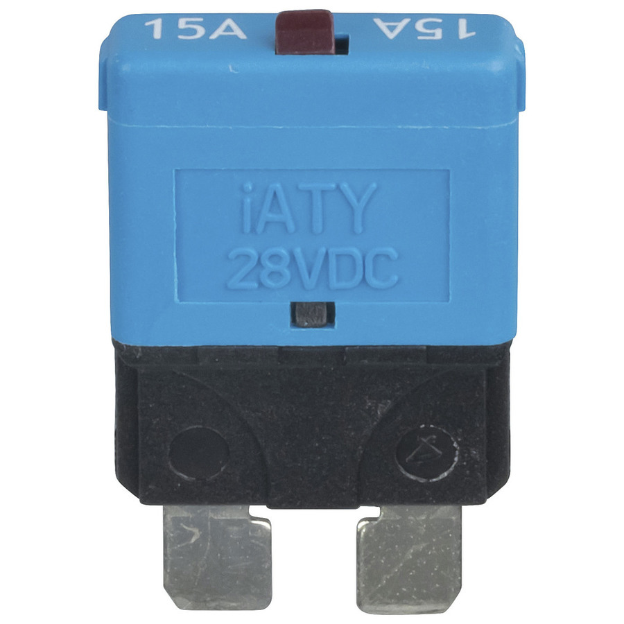 Standard Blade Circuit Breaker 15A - Manual Reset