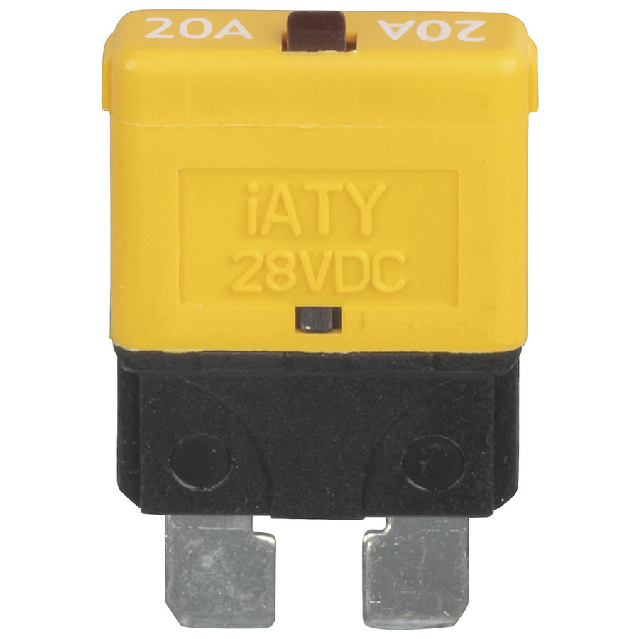 Standard Blade Circuit Breaker 20A - Manual Reset