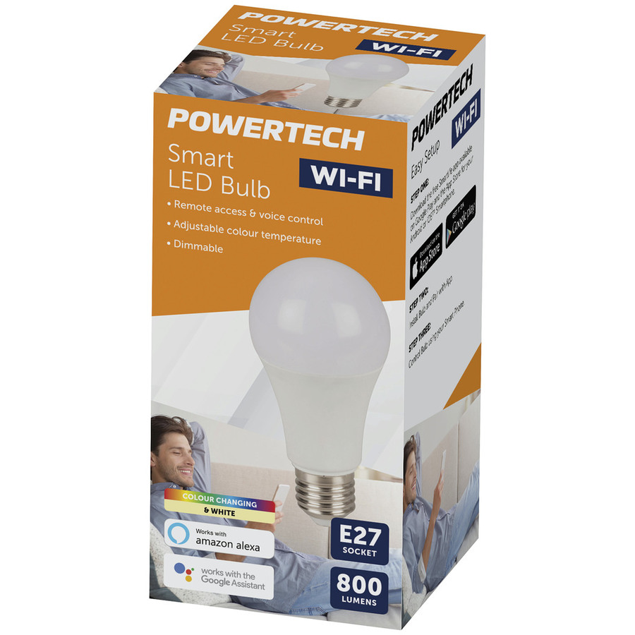 Smart Wi-Fi LED Bulb with Colour Change with Edison Light Fitting