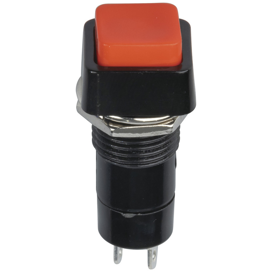 Pushbutton PUSH-ON MOMENTARY SPST RED ACTUATOR