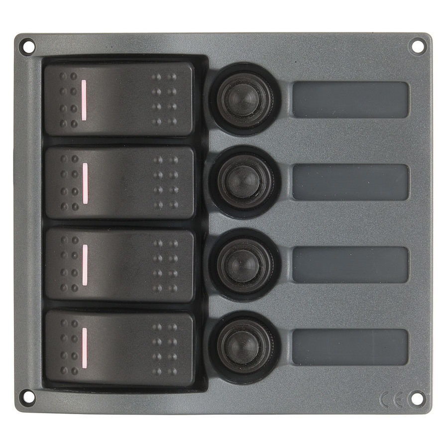 4 Way IP66 Marine Switch Panel