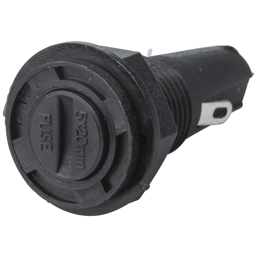 Round 10A 240V M205 Panel Mount Fuse Holder