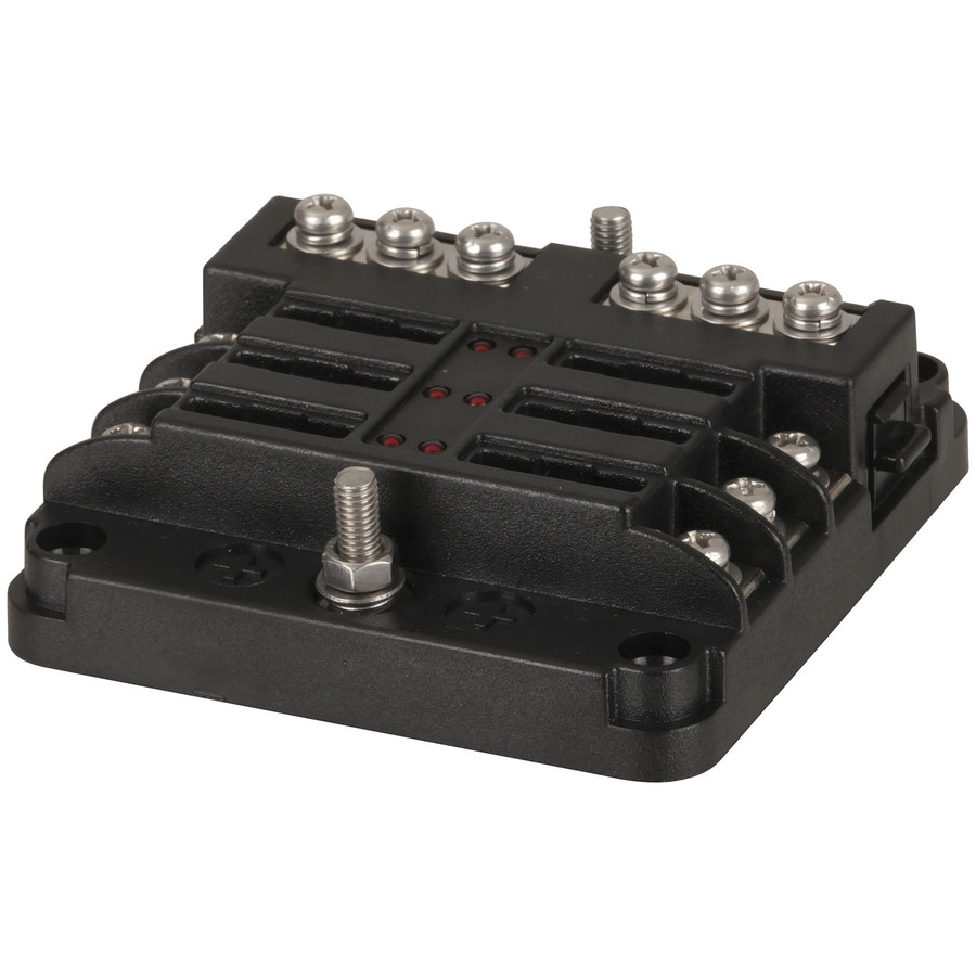 6 Way Fuse Block with Bus Bar