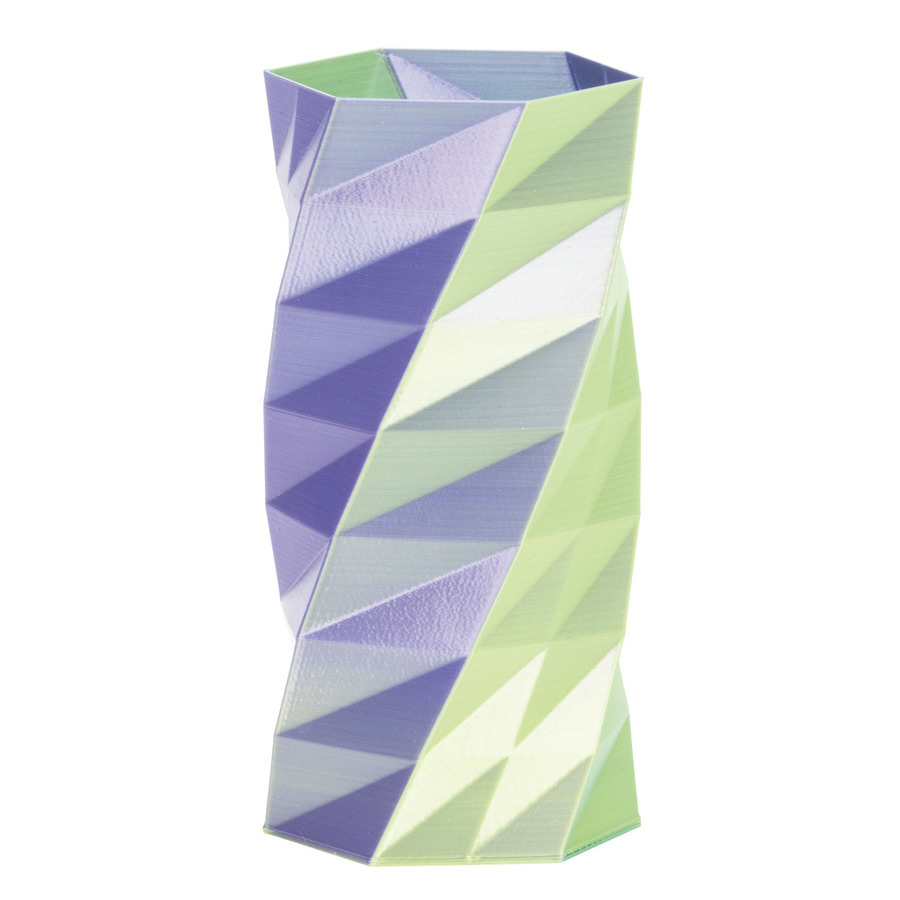 Tri-chroma Silk Blue, Purple, & Yellow PLA Filament - 1.75mm 1kg