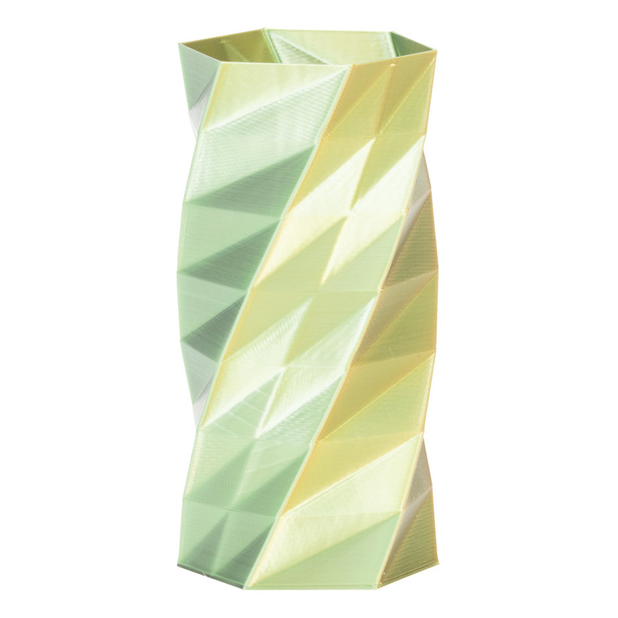 Tri-chroma Silk Gold, Green & Black PLA Filament - 1.75mm 1kg