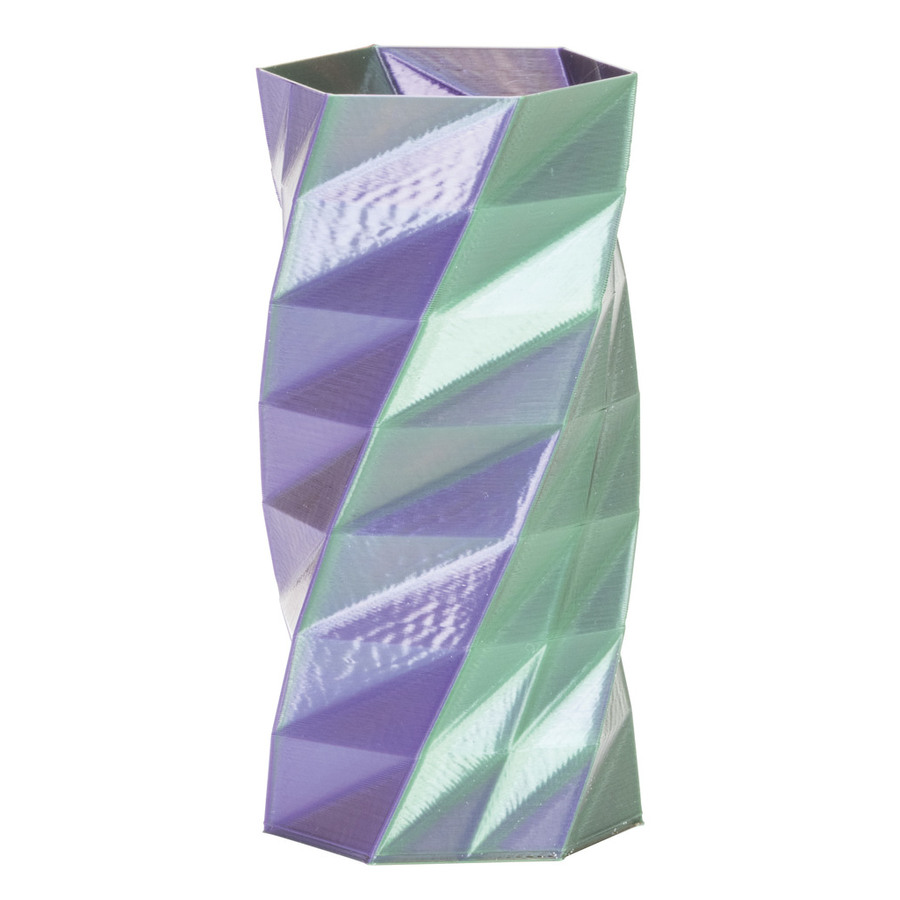 Tri-chroma Silk Red Copper, Purple, & Dark Green PLA Filament - 1.75mm 1kg