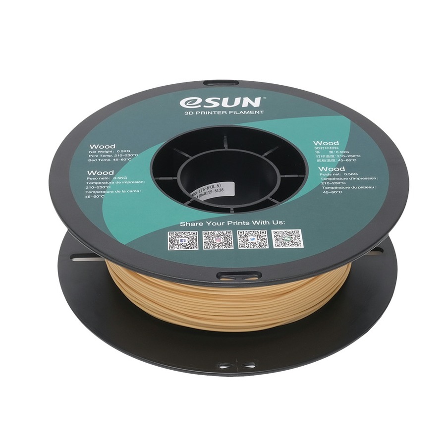 1.75mm Wood eSUN PLA Filament 500g Roll